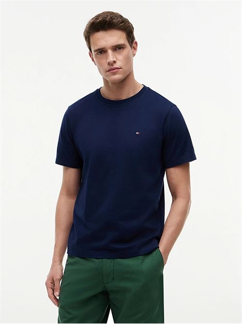 ess seasonal reg fit solid tee TOMMY HILFIGER | MW0MW39995DCC